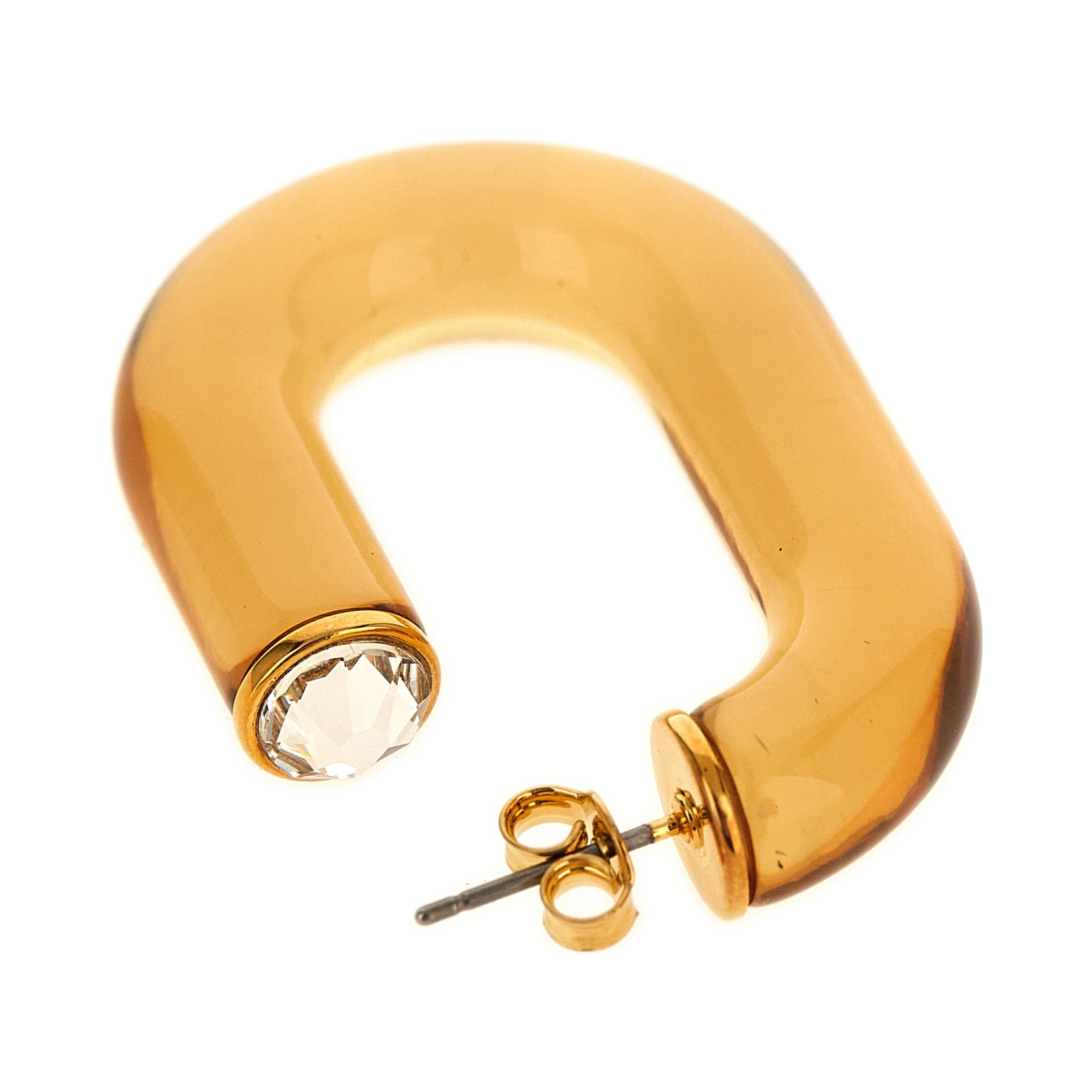 Gold Brass Earrings