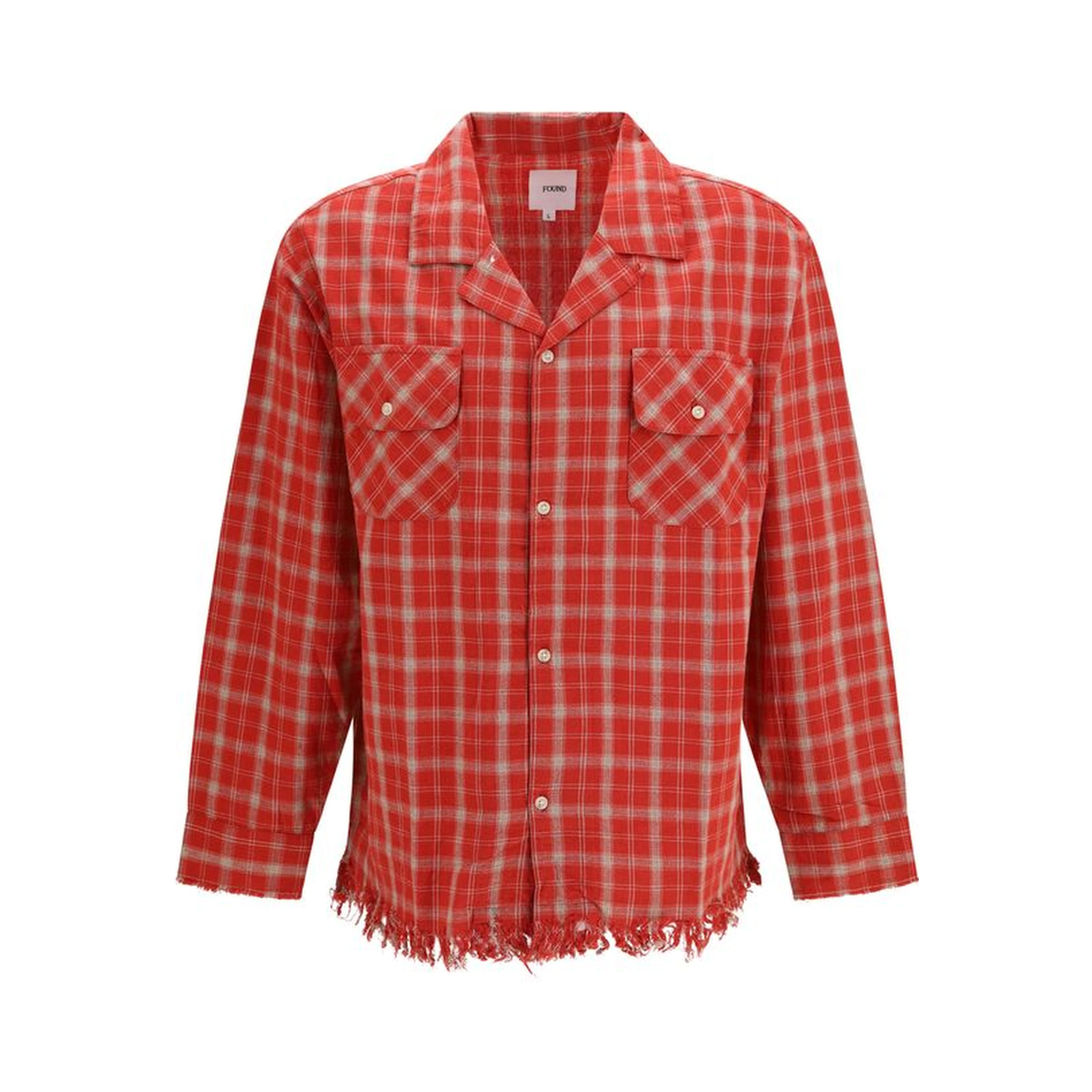 Red Cotton Pattern Shirt