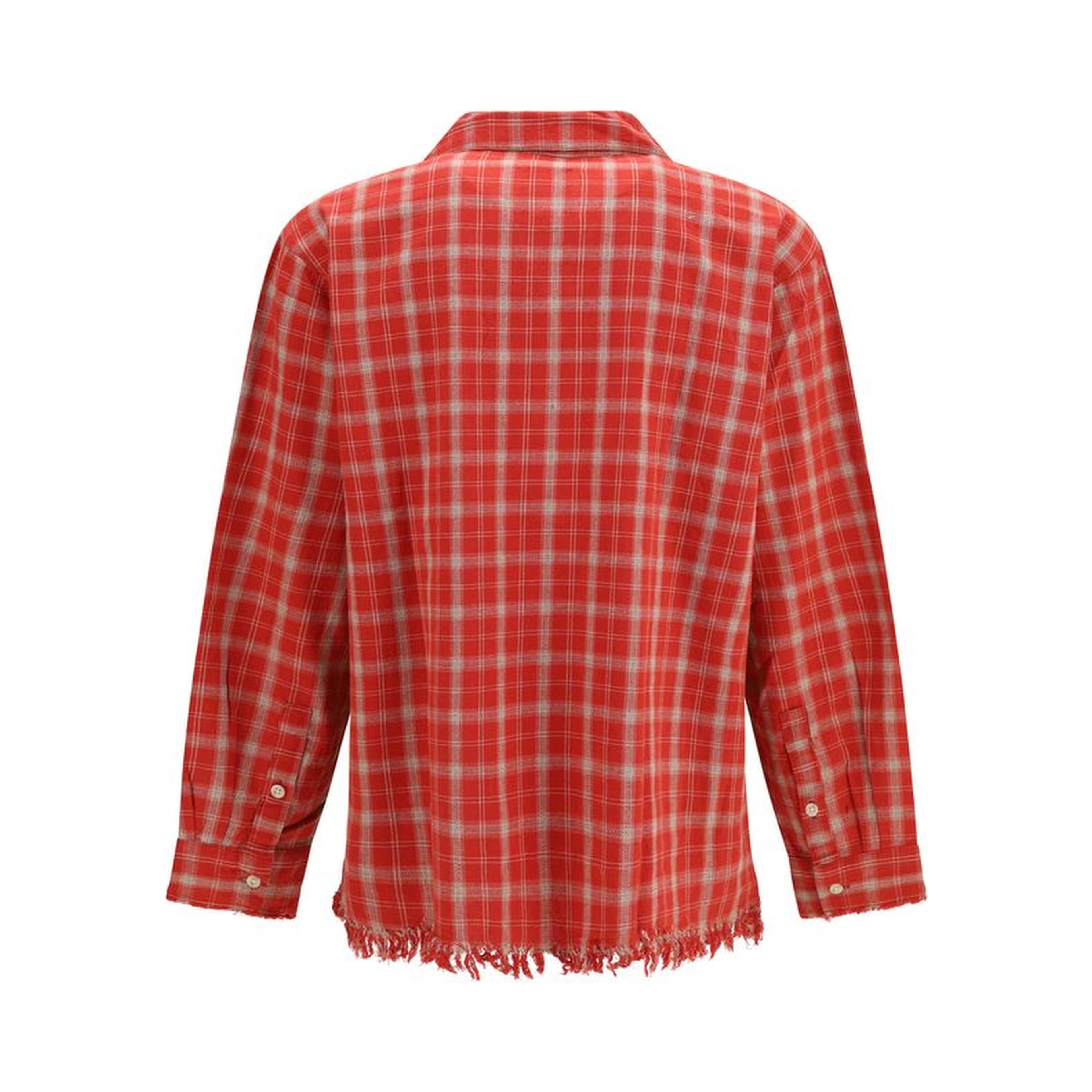 Red Cotton Pattern Shirt