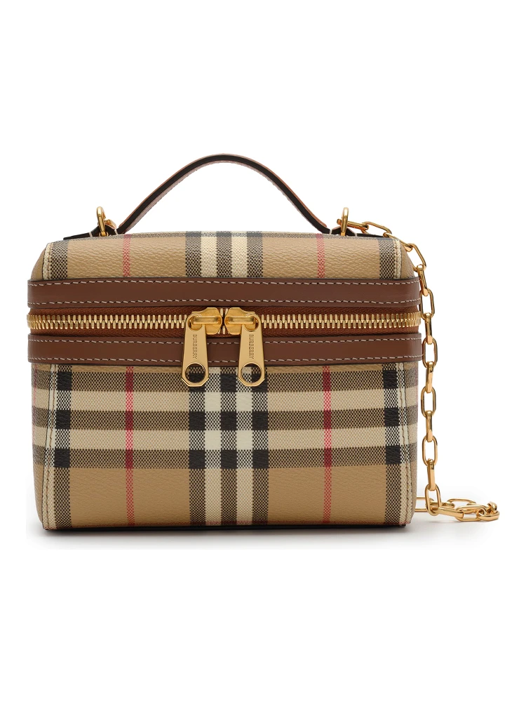 Mini Check Vanity Bag.