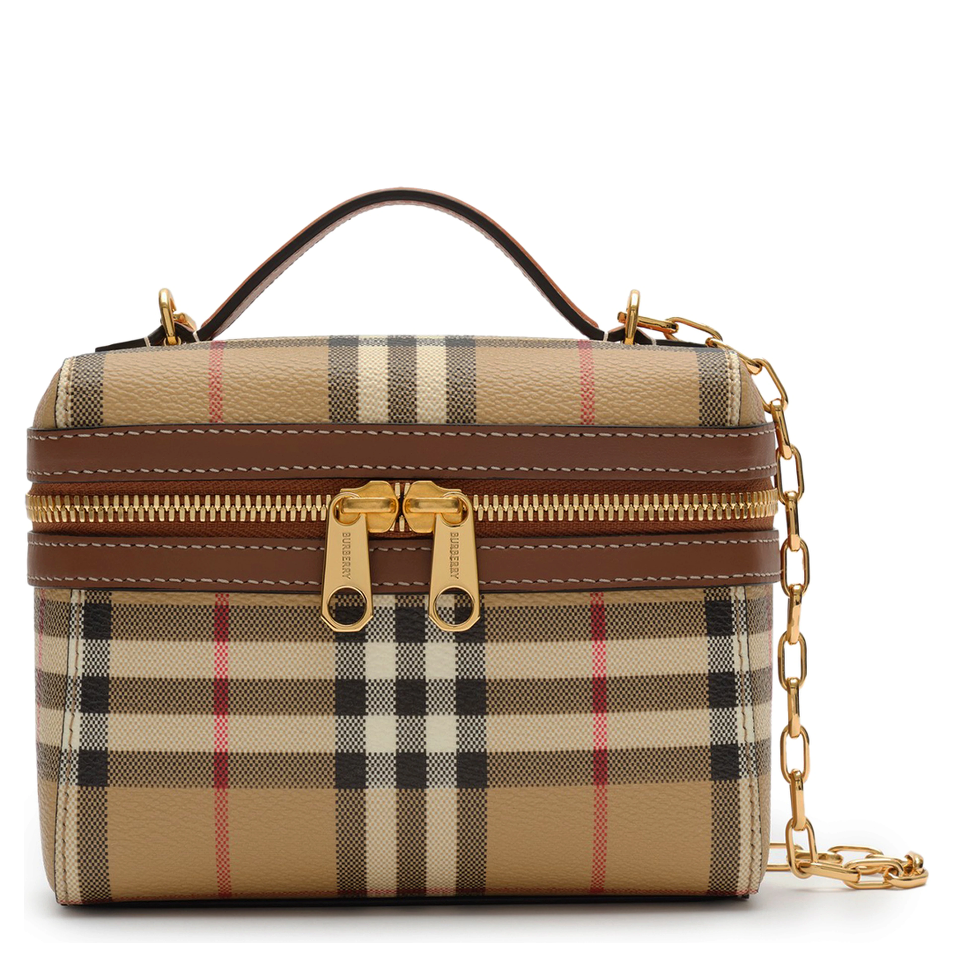 Mini Check Vanity Bag.