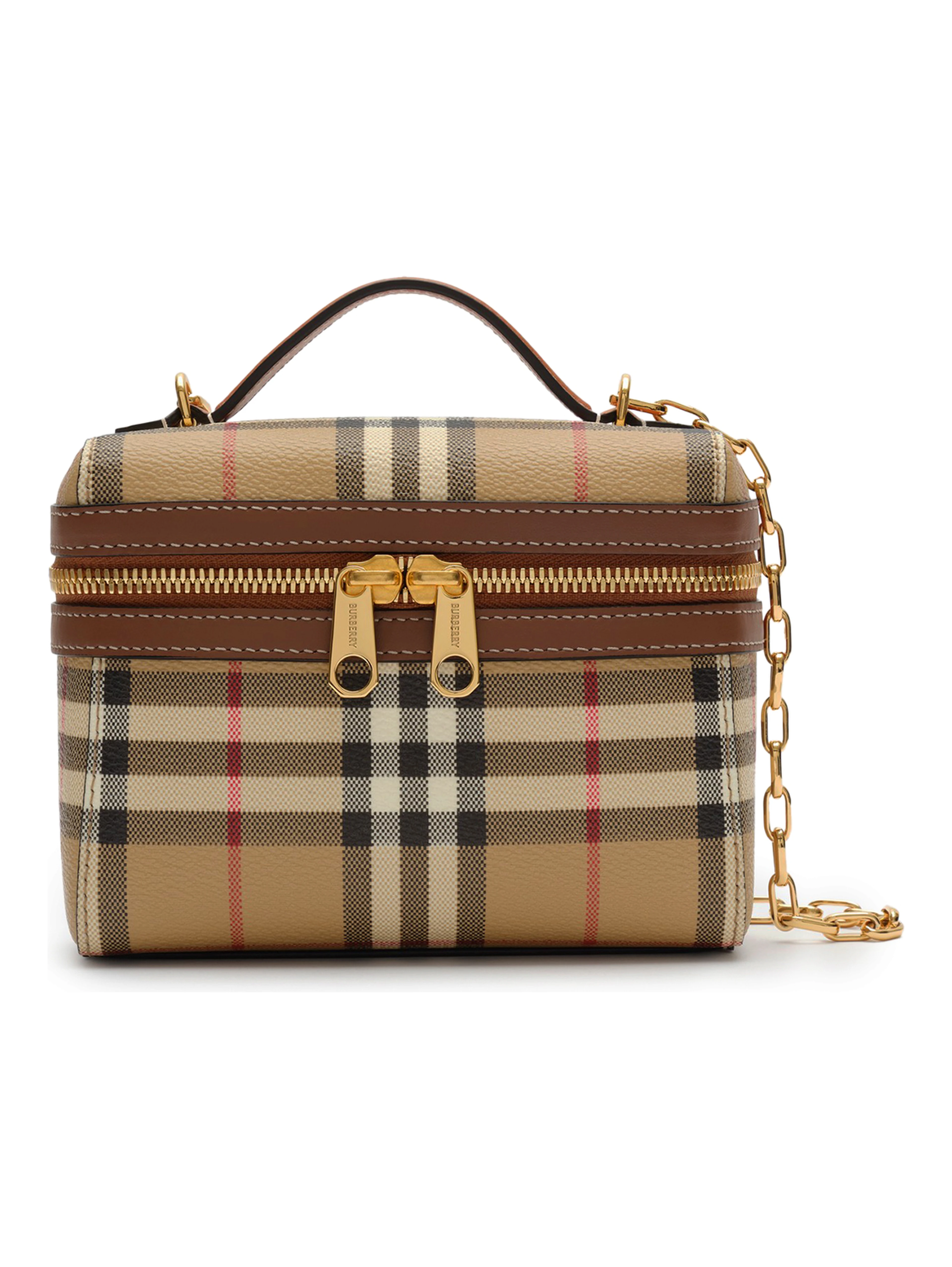 Mini Check Vanity Bag.