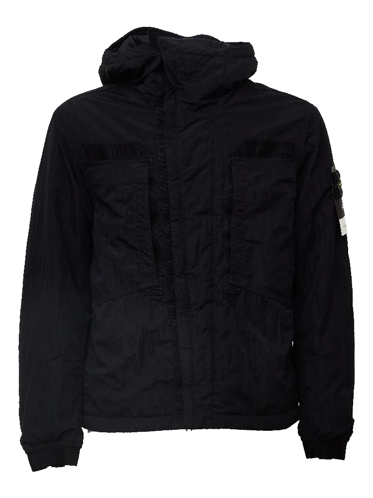 Parka Corto Warp Rib Nylon-Tc