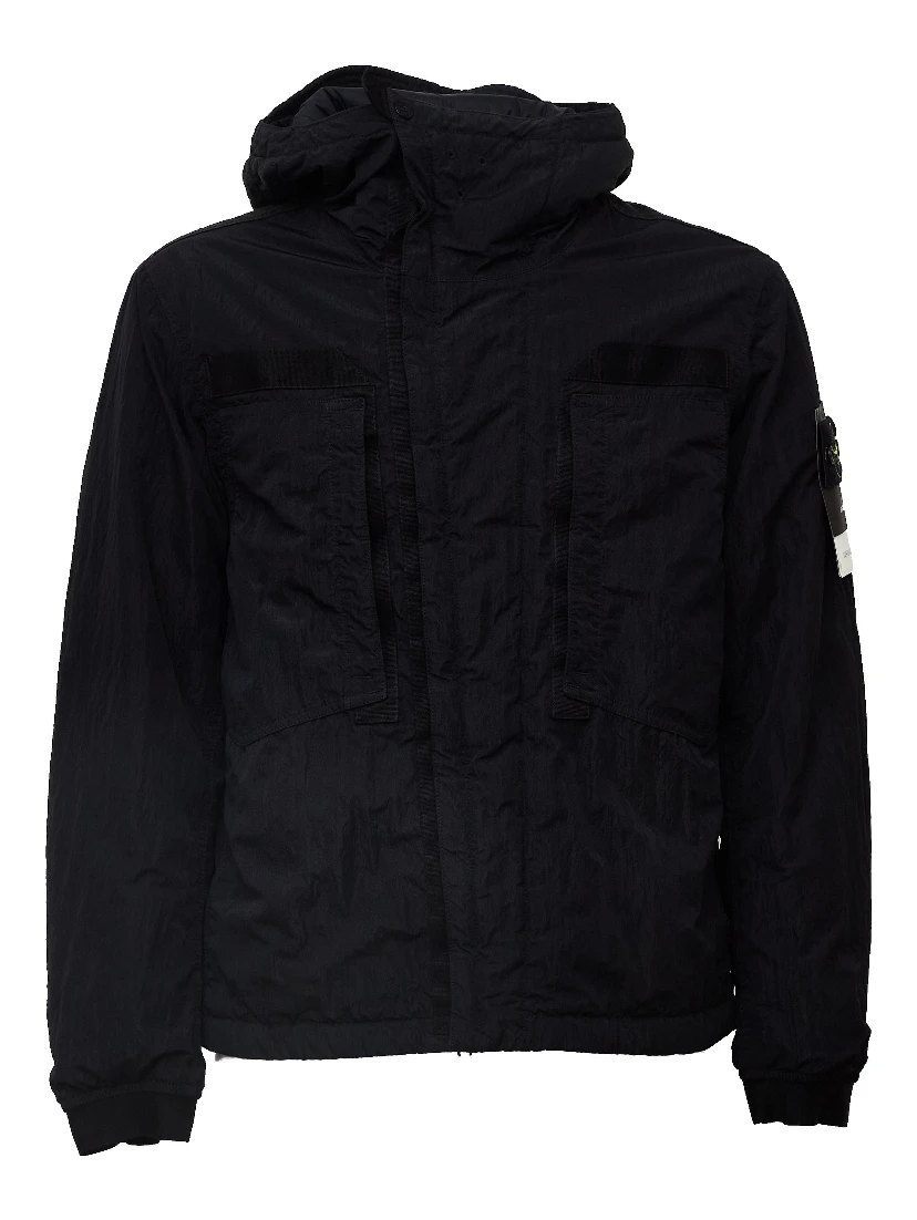 Parka Corto Warp Rib Nylon-Tc