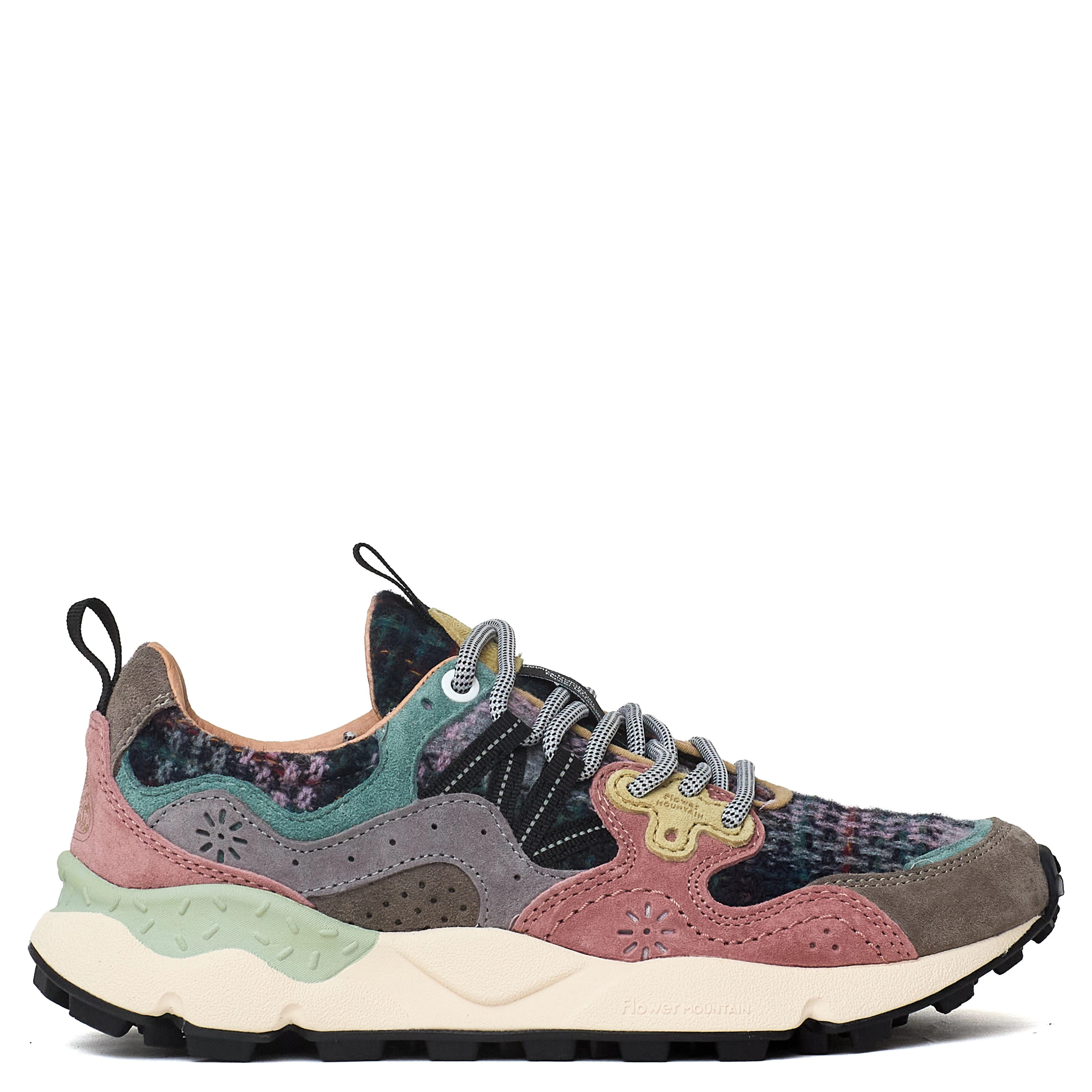 Sneakers Yamano 3 Woman Suede, Fabric Checked