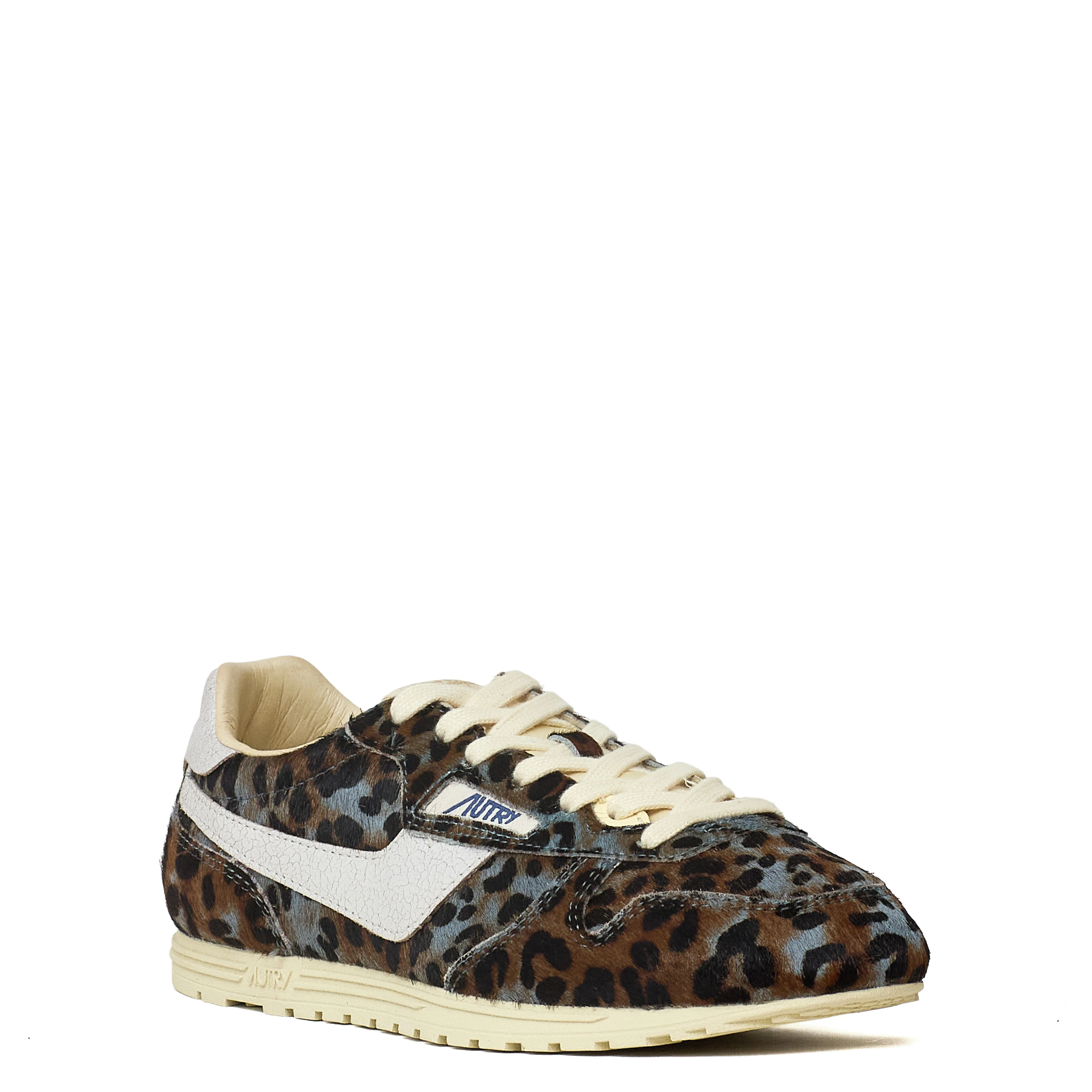 Sneakers Windspin Low In Pony, Crac Leo, Gray, Bianco