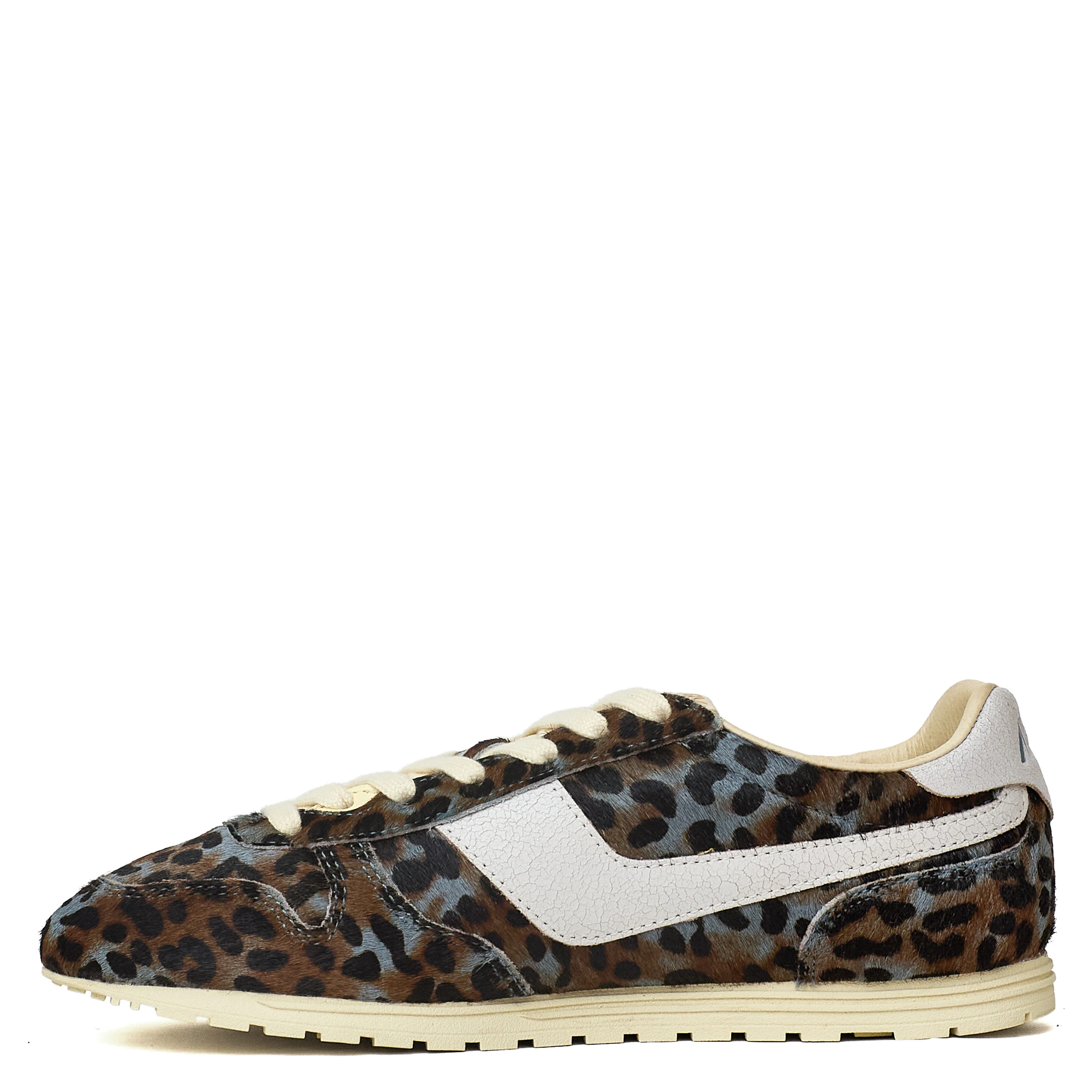 Sneakers Windspin Low In Pony, Crac Leo, Gray, Bianco
