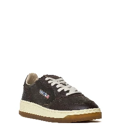 Sneakers Medalist Low In Suede, Stampa Cocco Mustang, Marrone