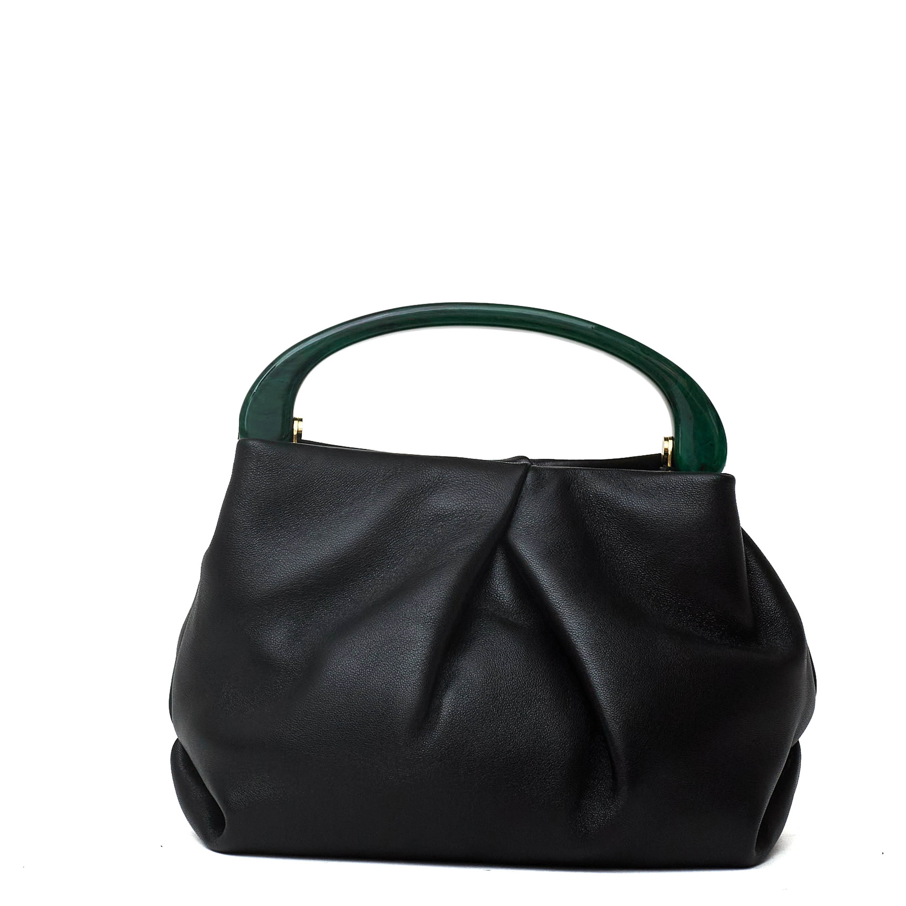 Crisp709 Bag Chrome Lamb Leather With Natural Glove Hand