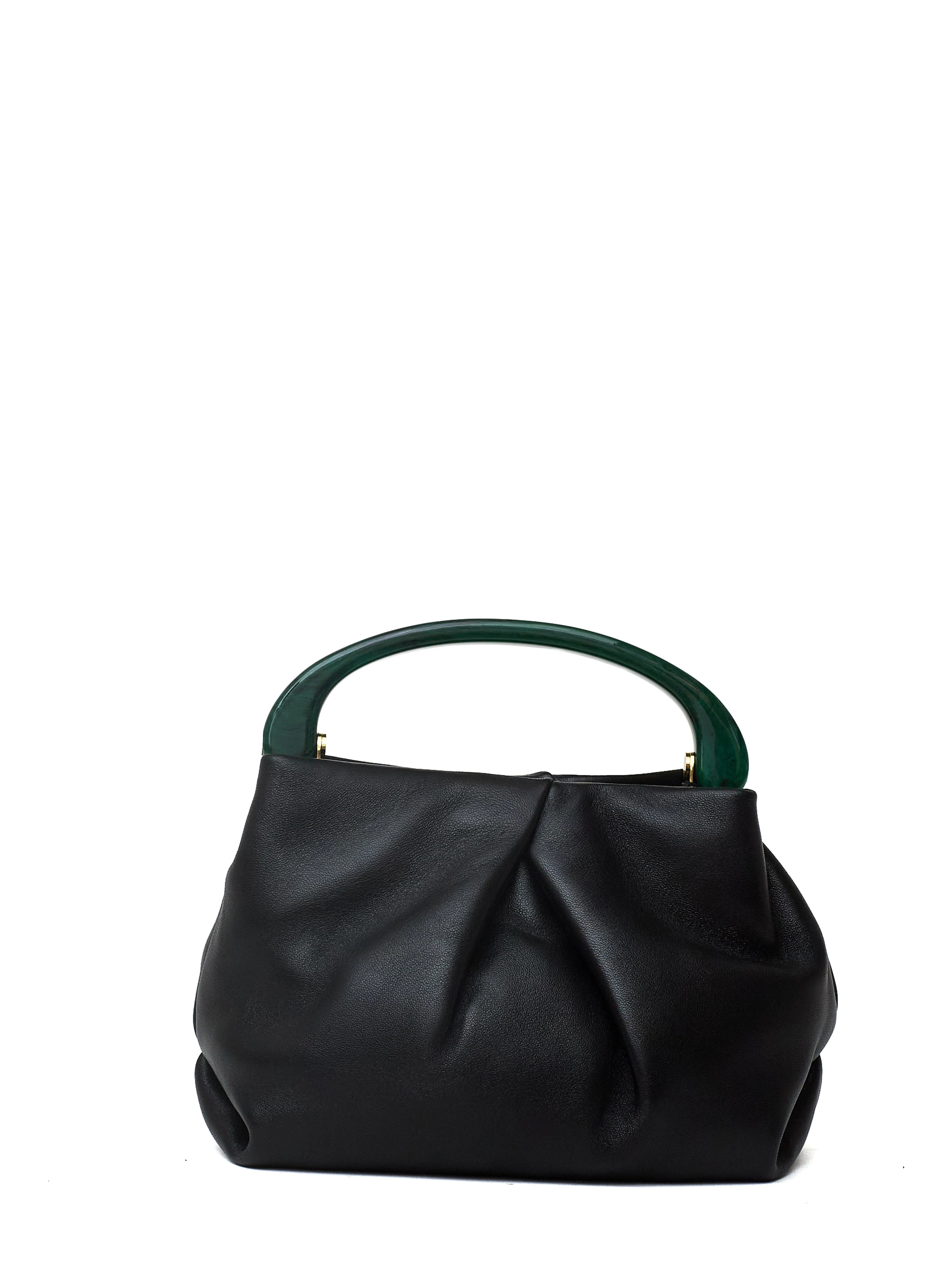 Crisp709 Bag Chrome Lamb Leather With Natural Glove Hand