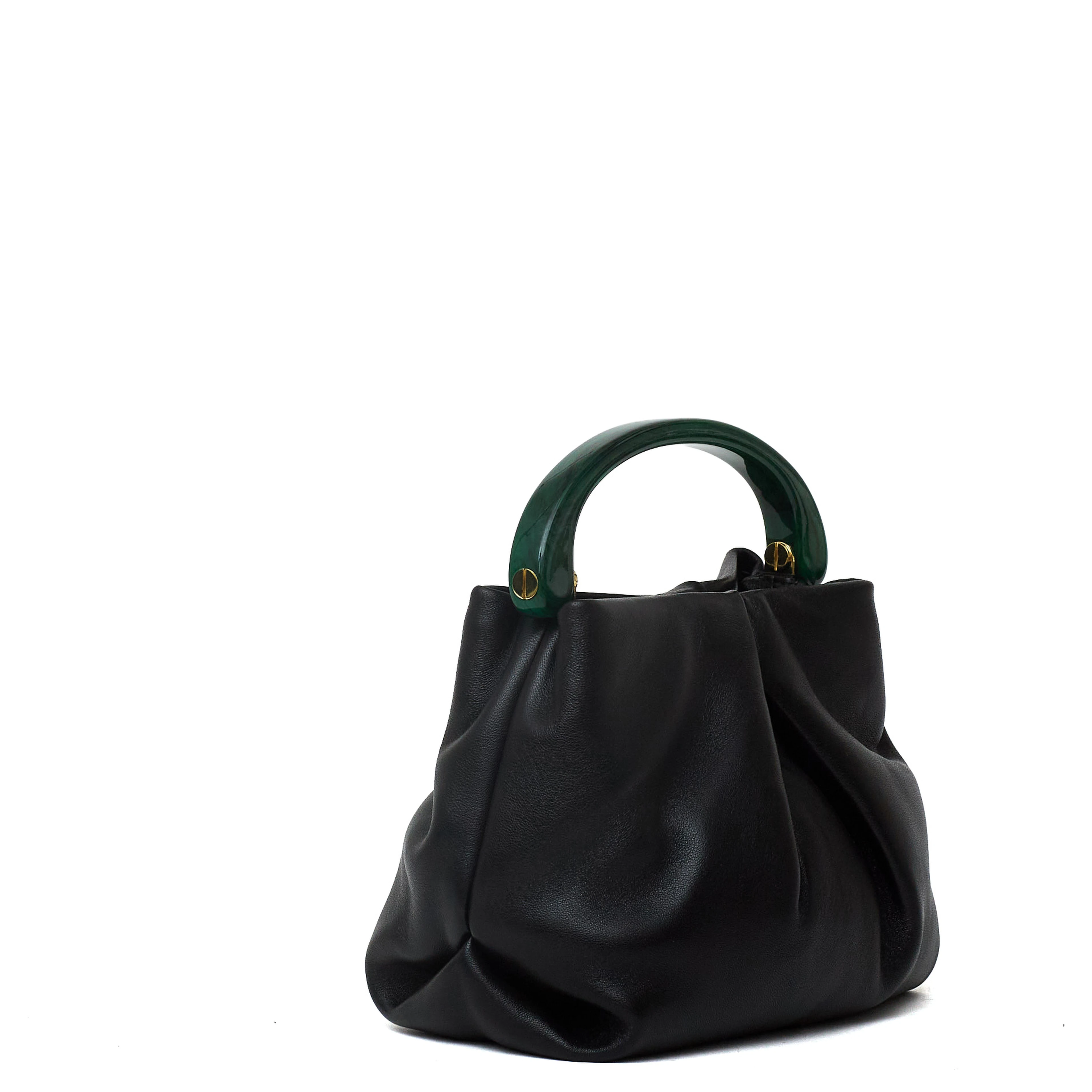 Crisp709 Bag Chrome Lamb Leather With Natural Glove Hand