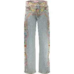 Blue Cotton Womens Jean