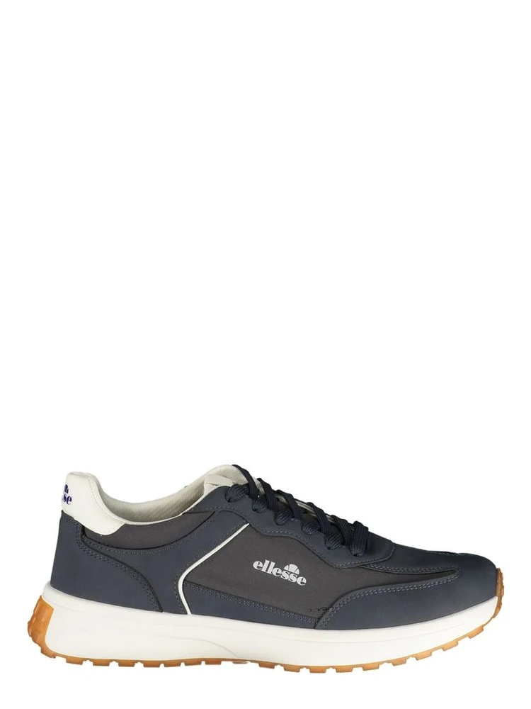 Blue Polyester Men's Sneaker