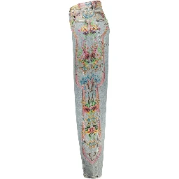 Blue Cotton Womens Jean