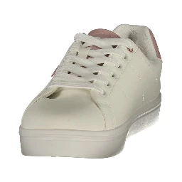 White Polyurethane Women's Sneaker