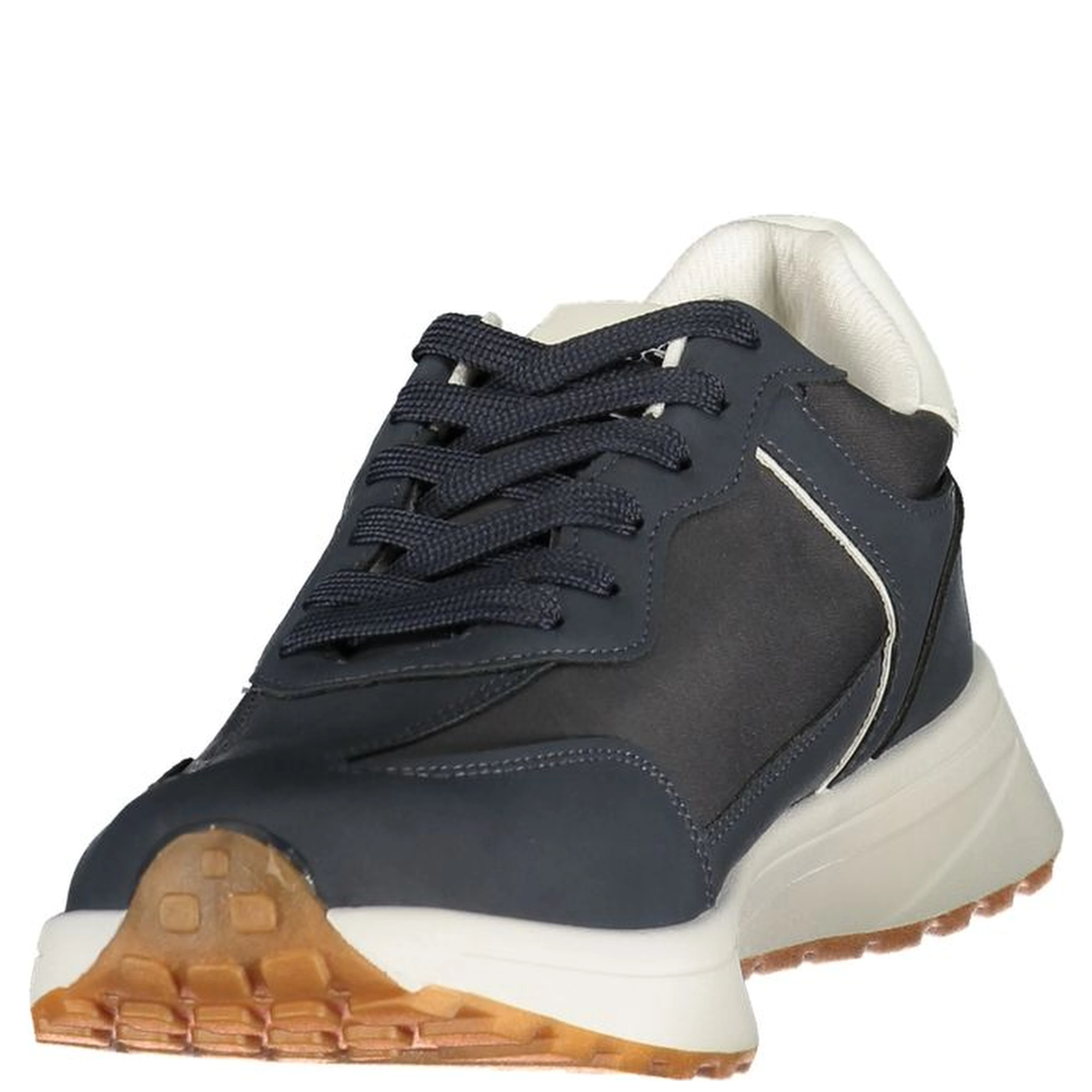 Blue Polyester Men's Sneaker