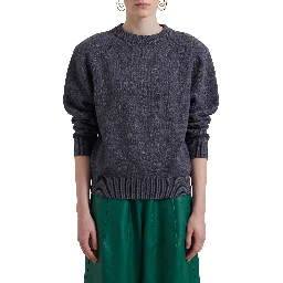 Dark grey Lina padded sweater