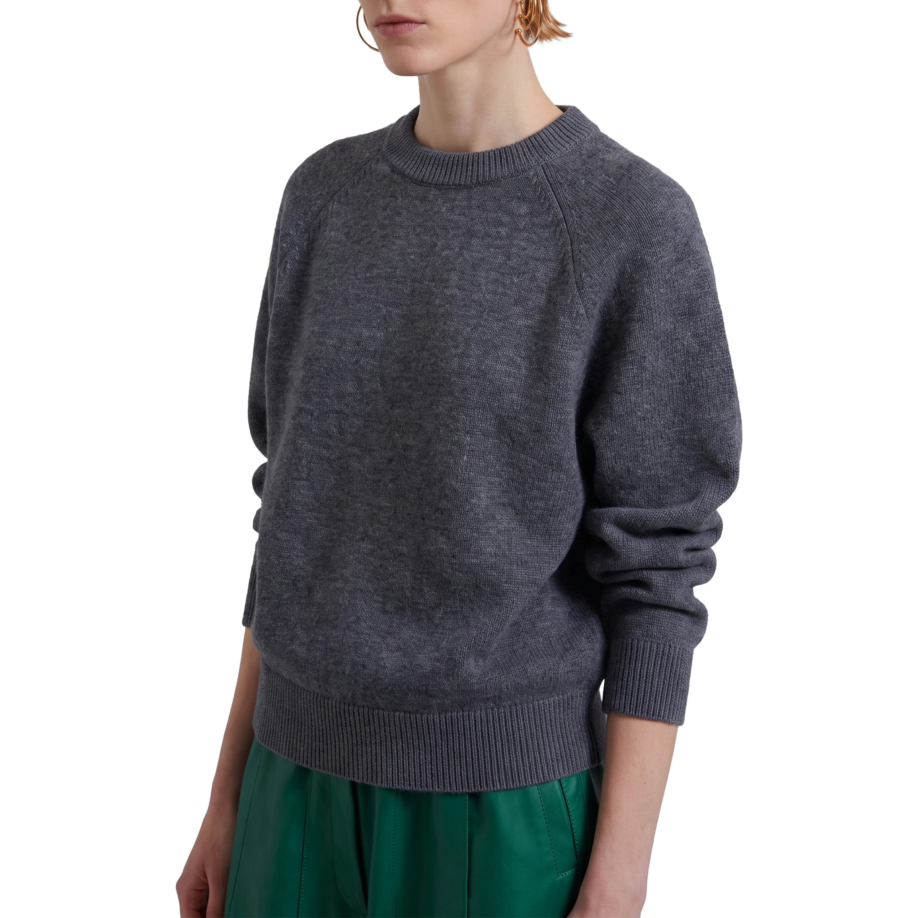 Dark grey Lina padded sweater