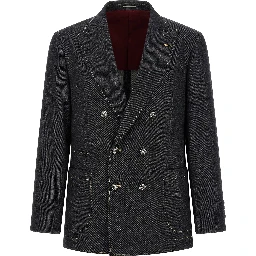 Blue Cotton Blazer