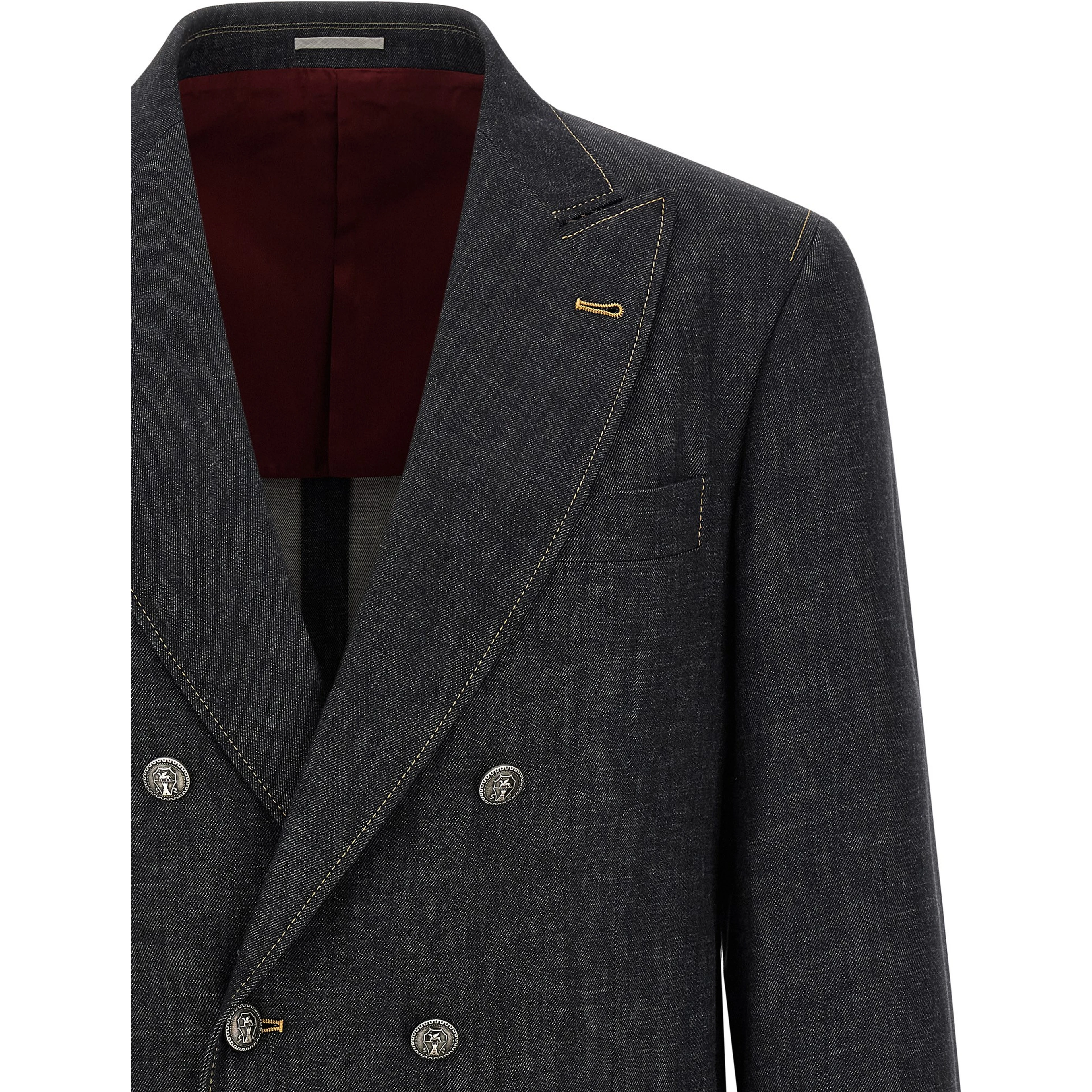 Blue Cotton Blazer