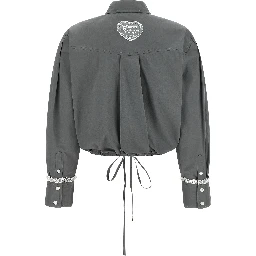 Gray Cotton Blouse