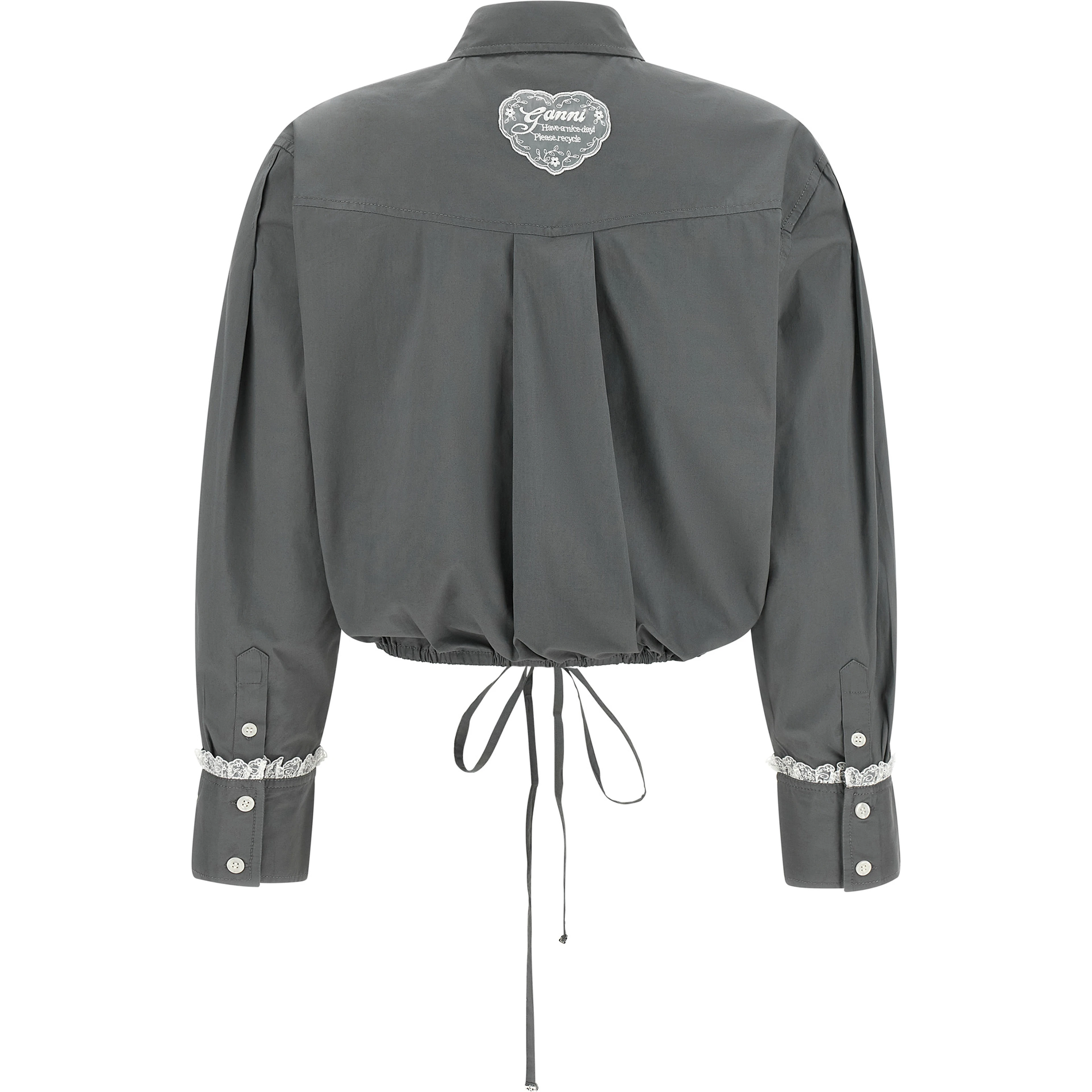 Gray Cotton Blouse