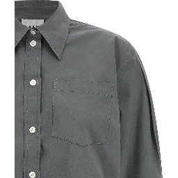 Gray Cotton Blouse