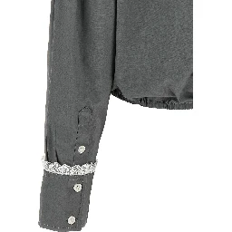 Gray Cotton Blouse