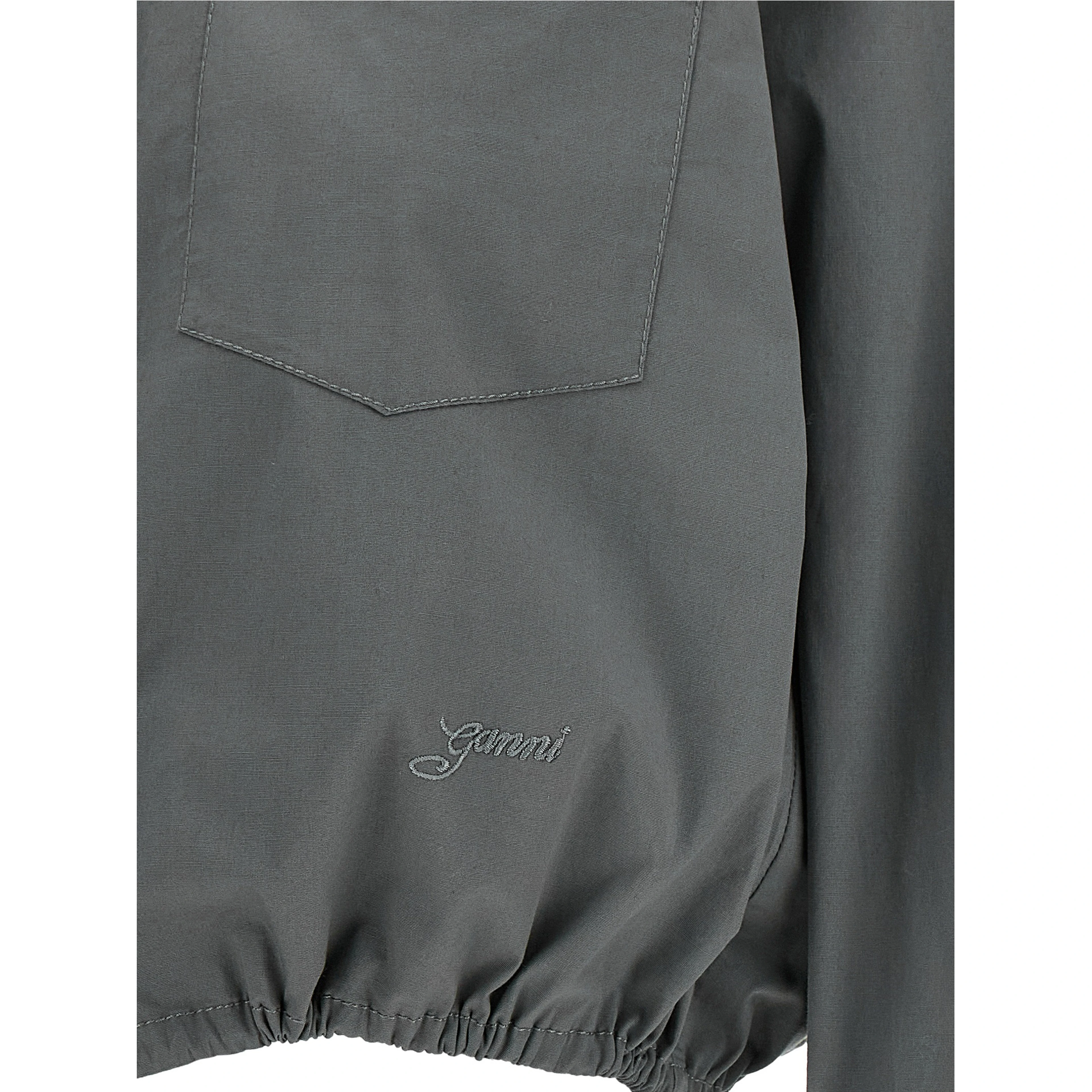 Gray Cotton Blouse