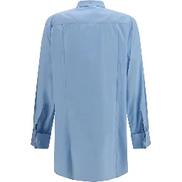 Blue Cotton Dress Shirt
