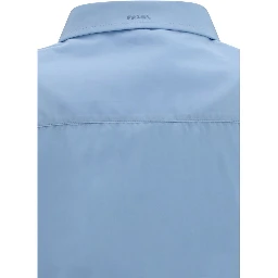 Blue Cotton Dress Shirt