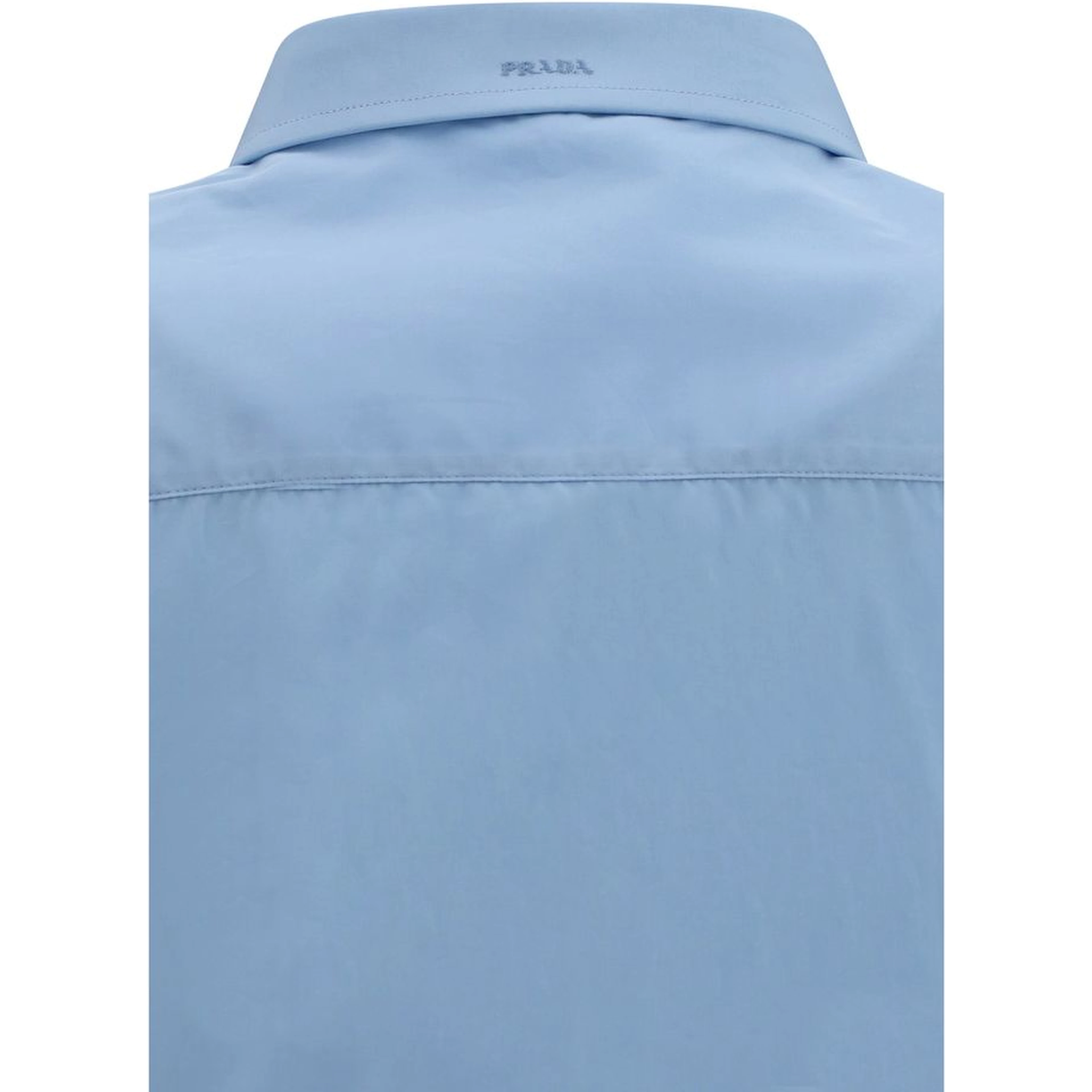 Blue Cotton Dress Shirt