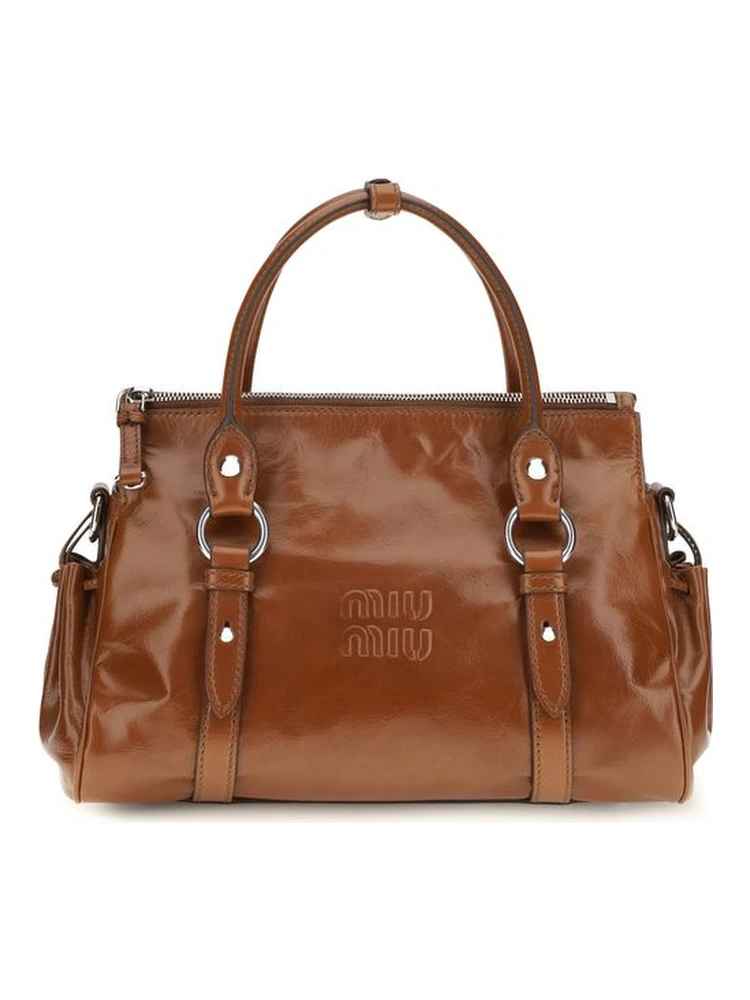 Brown Calf Leather Bos Taurus Handbag