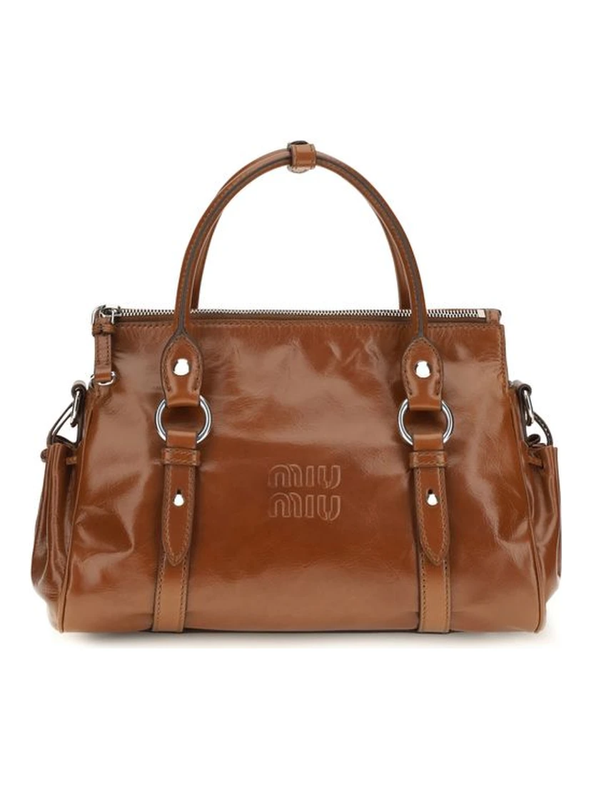 Brown Calf Leather Bos Taurus Handbag