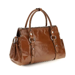 Brown Calf Leather Bos Taurus Handbag