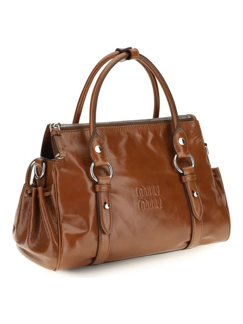 Brown Calf Leather Bos Taurus Handbag