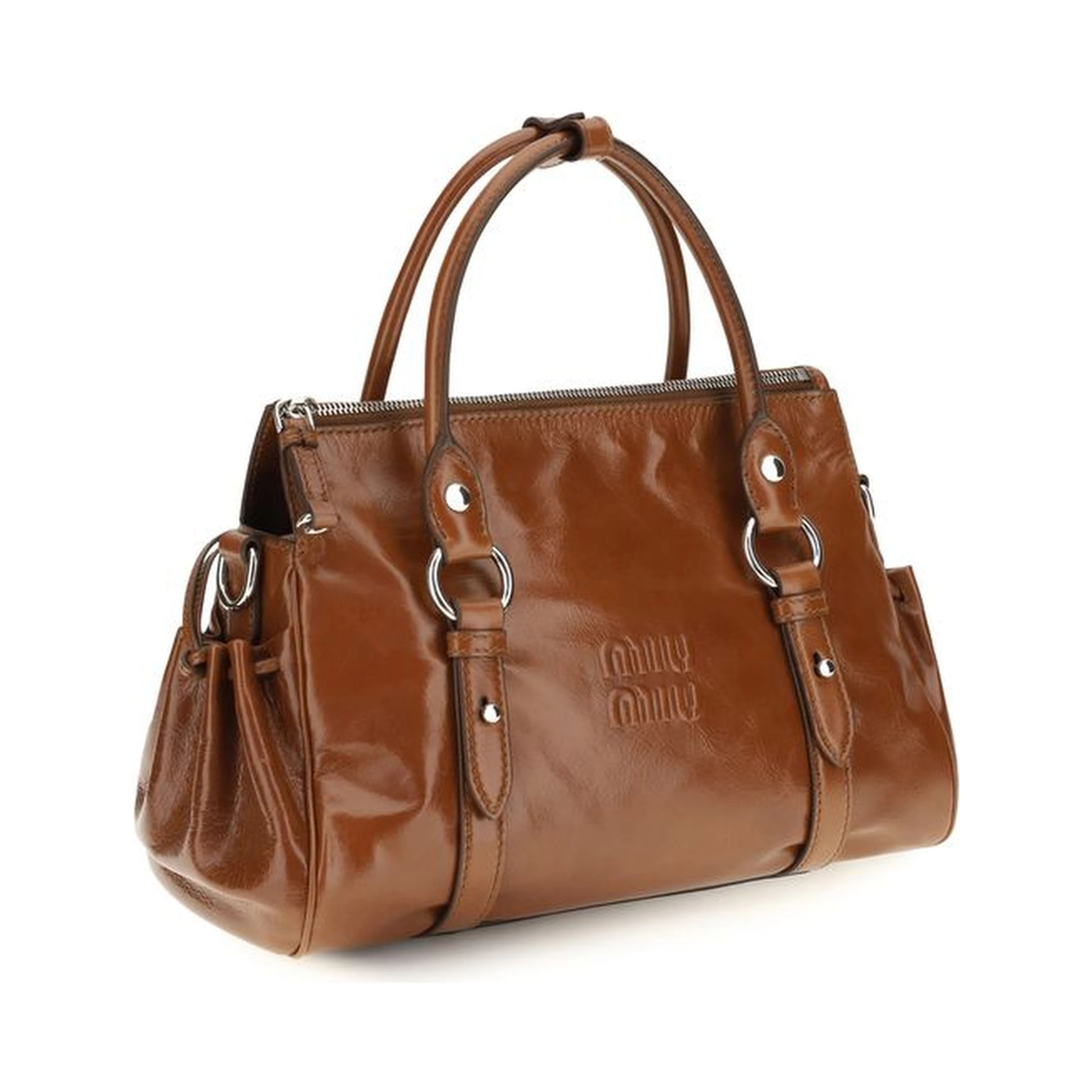 Brown Calf Leather Bos Taurus Handbag