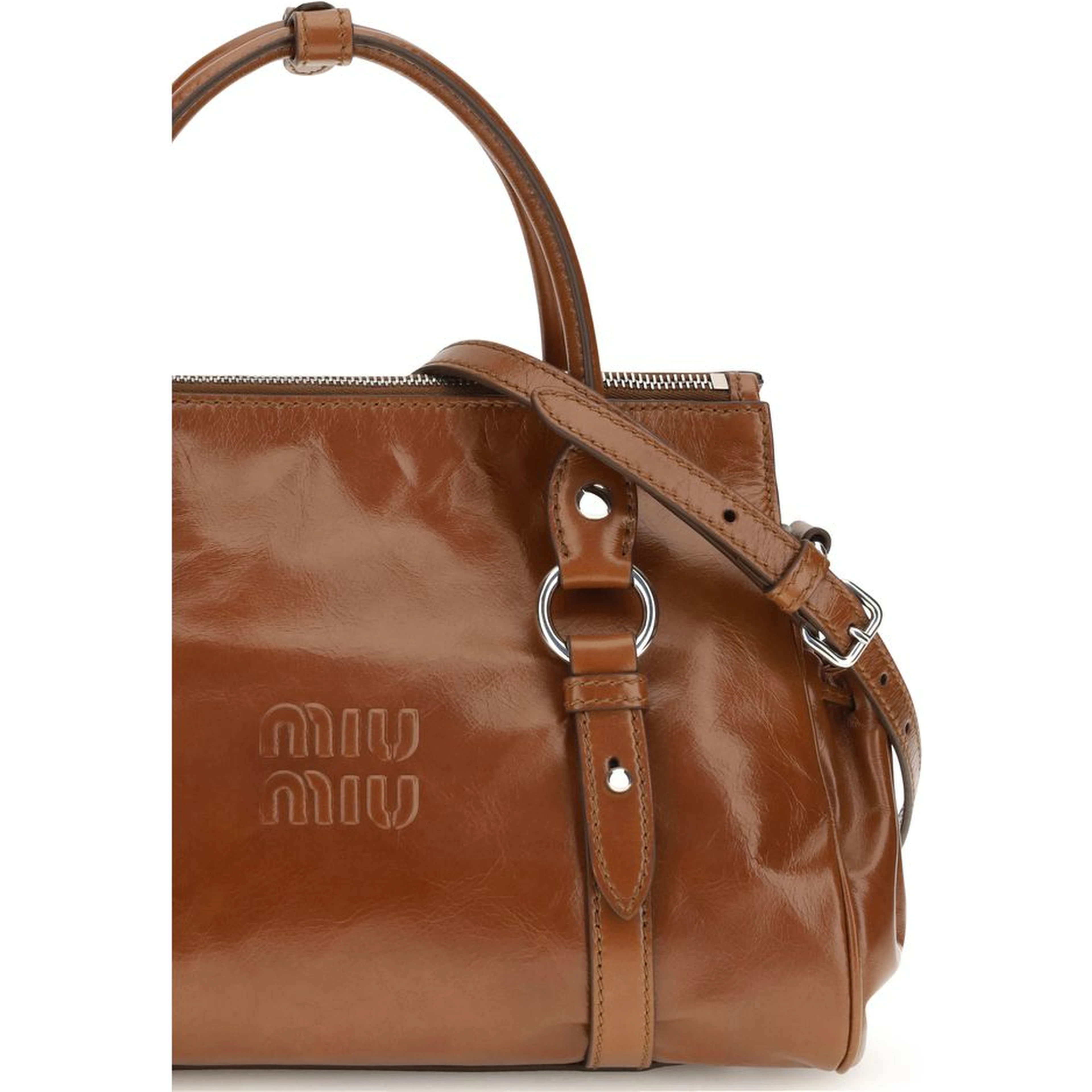 Brown Calf Leather Bos Taurus Handbag