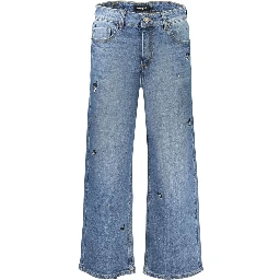 Blue Cotton Women's Jeans