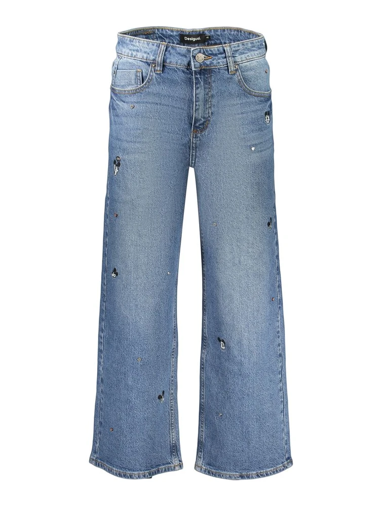 Blue Cotton Women's Jeans