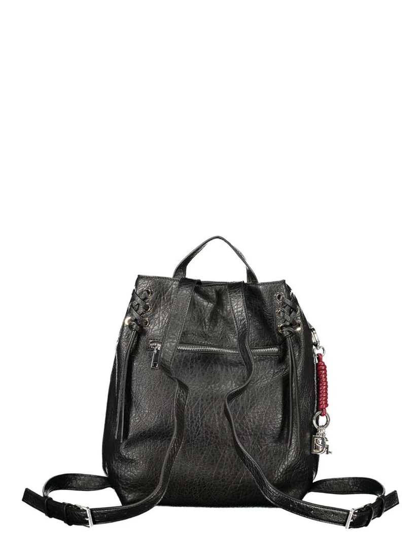 Black Polyethylene Backpack