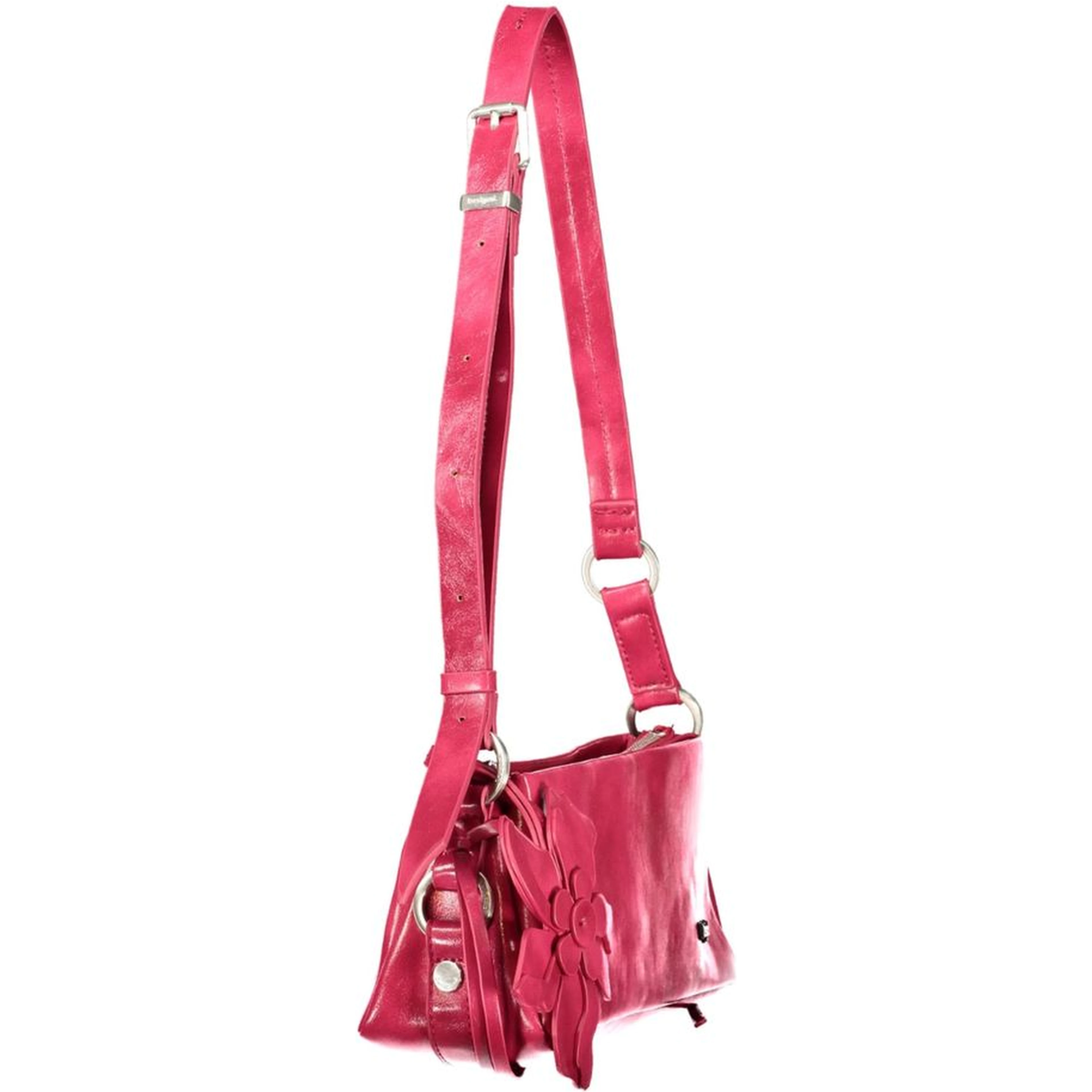 Rose Polyurethane Women's Bag