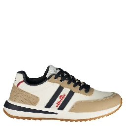 White Polyurethane Men's Sneaker