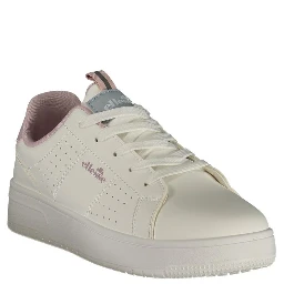 White Polyurethane Women's Sneaker