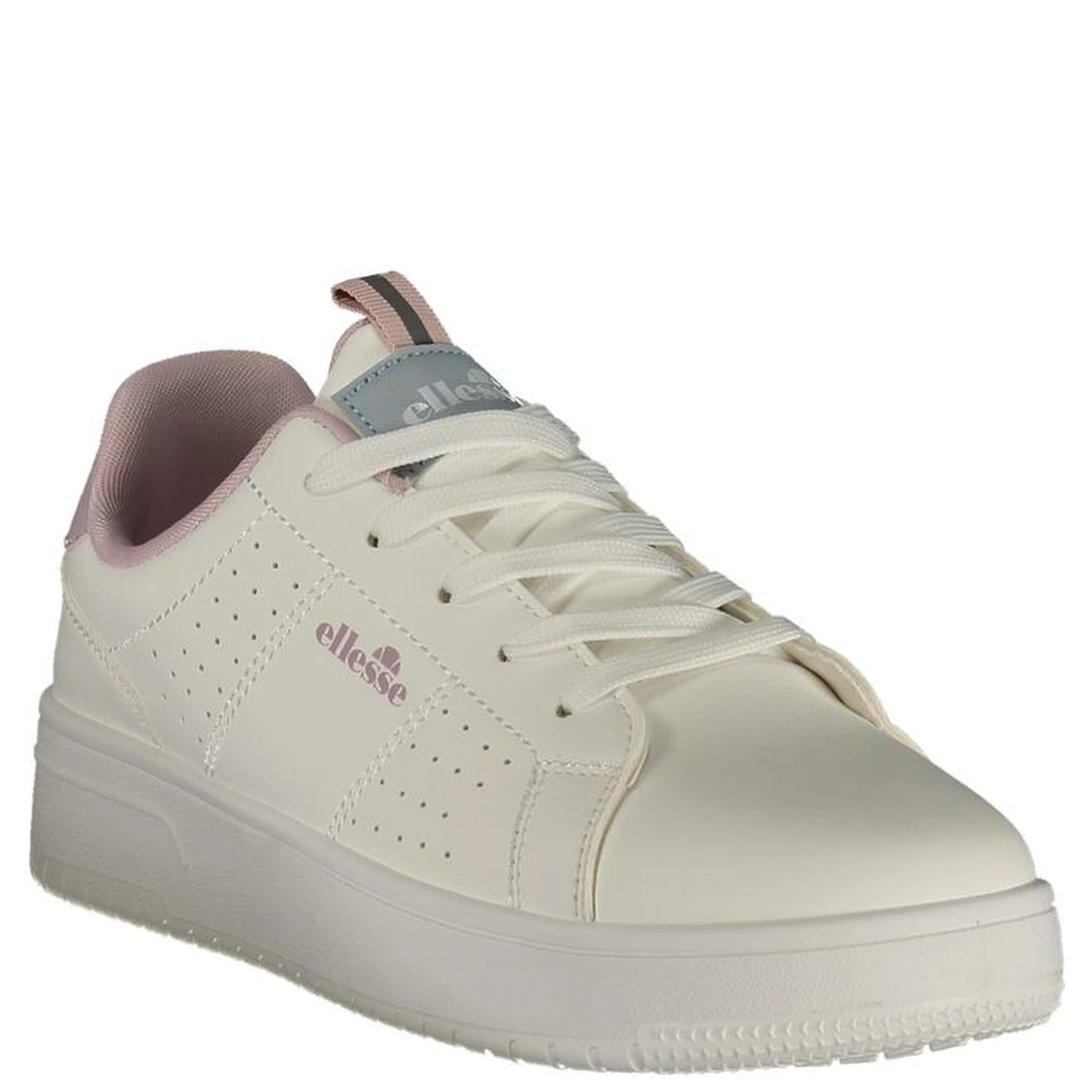 White Polyurethane Women's Sneaker