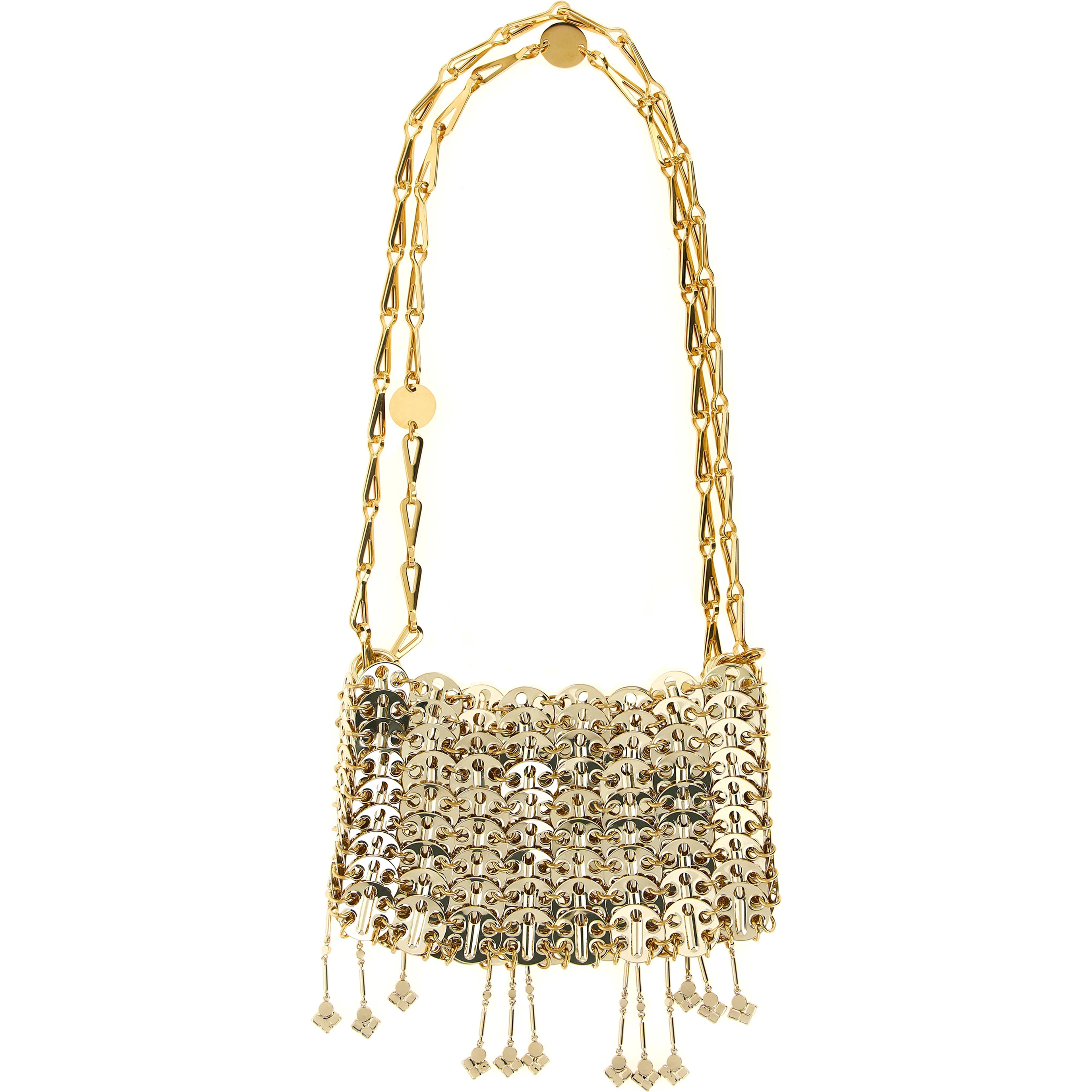 Gold Stainless Steel Shoulder Bag