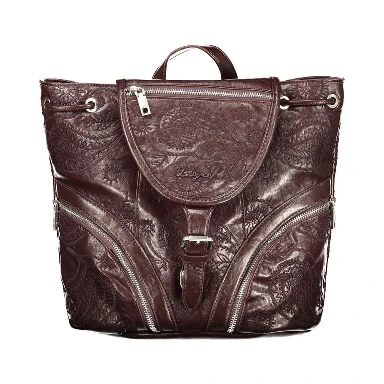 Brown Polyethylene Backpack