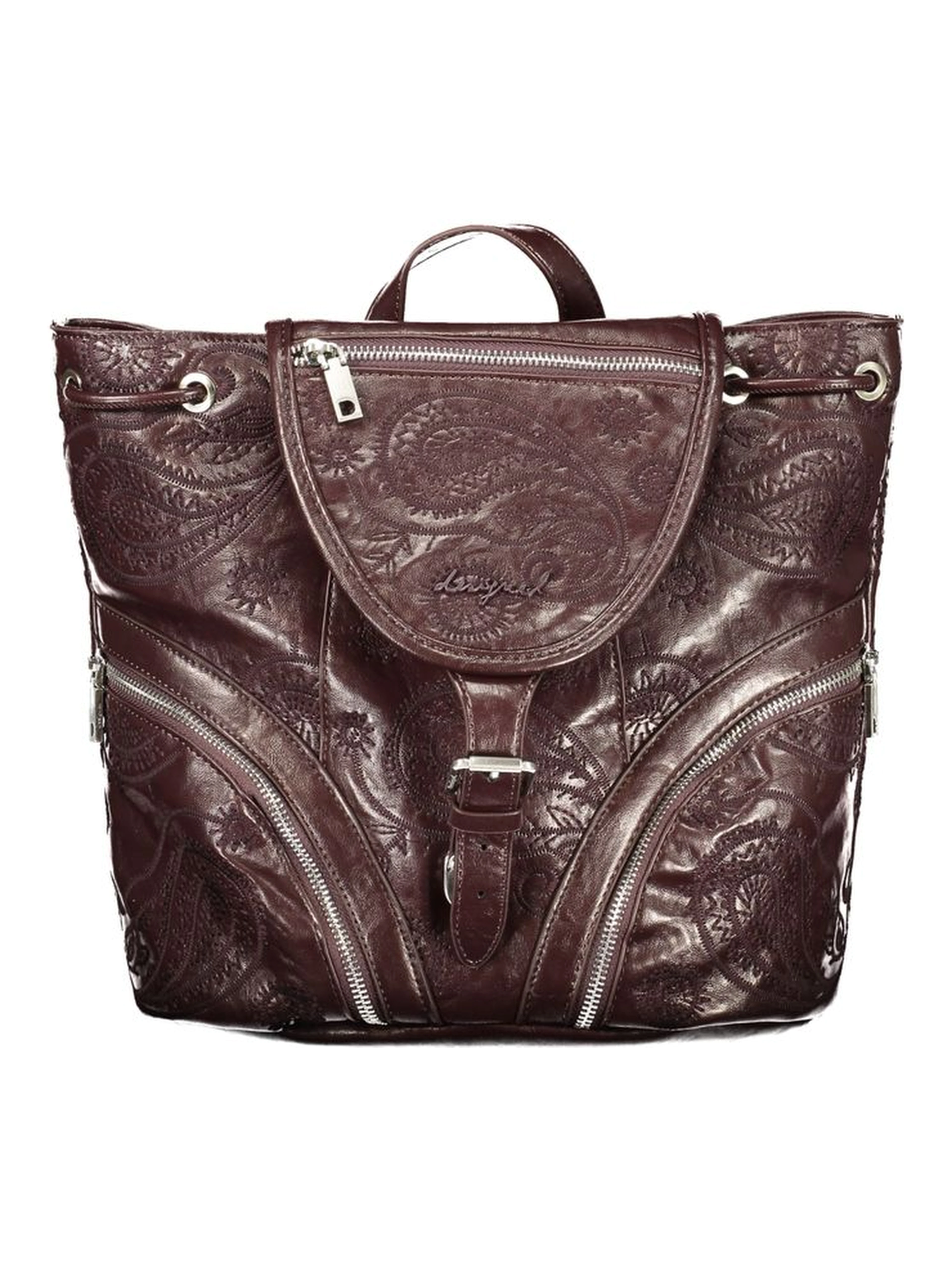 Brown Polyethylene Backpack