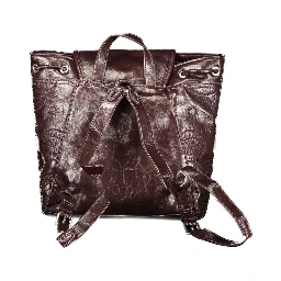 Brown Polyethylene Backpack