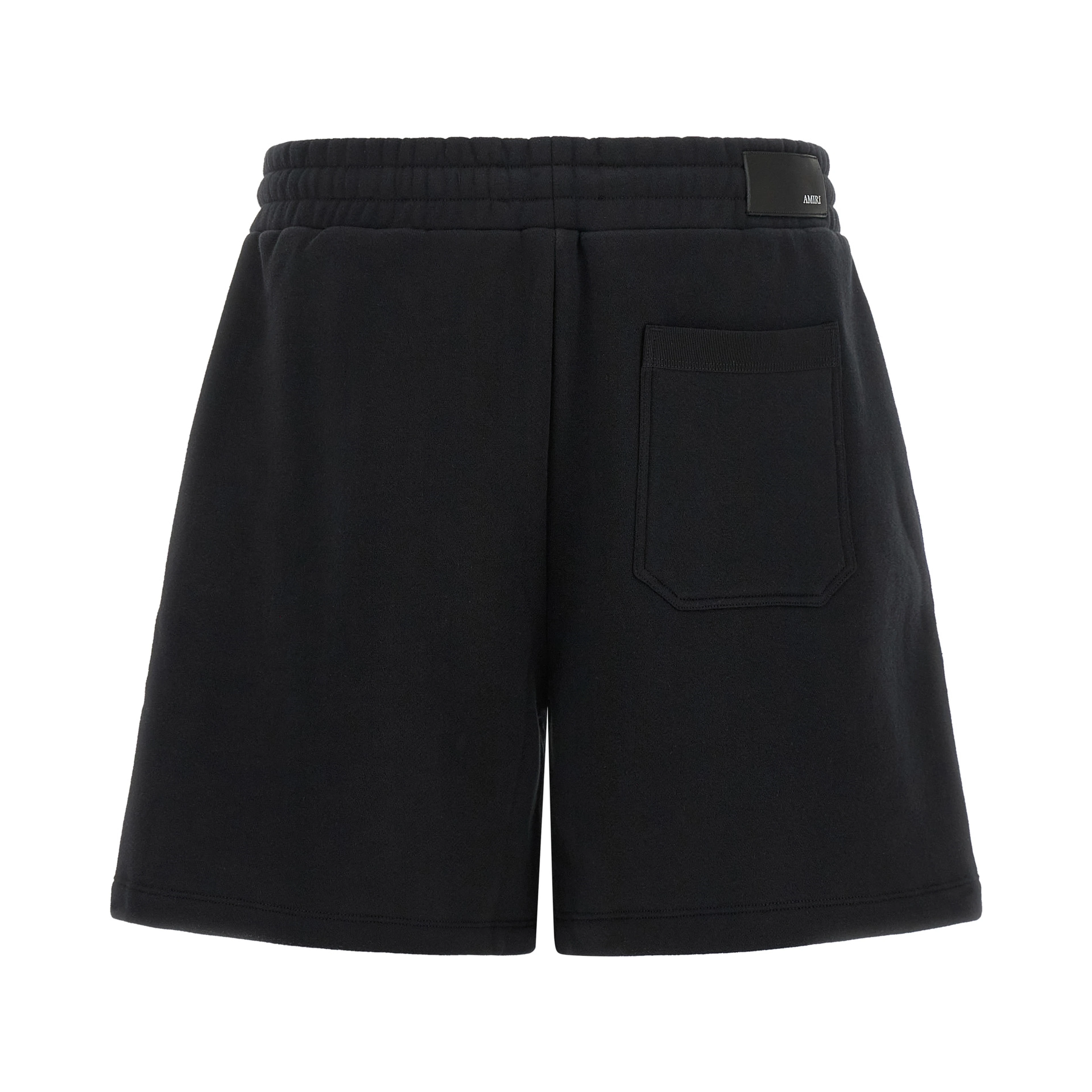 Black Cotton Bermuda Shorts